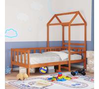 vidaXL Set di Letto per il Giorno 2 pcs Marrone cerato Pino massello