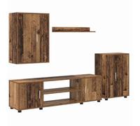 vidaXL Set di Mobile TV da 4 Pezzi 4 PCS Legno Antico