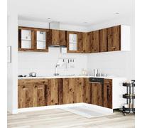 vidaXL Set di Mobili da Cucina 11 pz Lyon Legno Antico in Truciolato