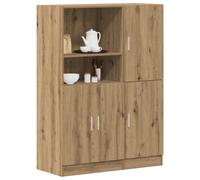 vidaXL Set di Mobili da Cucina 2 pz Rovere Marrone in Truciolato
