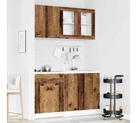 vidaXL Set di Mobili da Cucina 4 pz Lyon Legno Antico in Truciolato