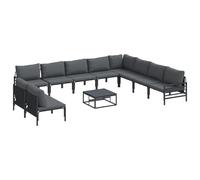 vidaXL Set di mobili da Esterno - Perfetto per Il Tuo Patio, Include comode sedie da Giardino e Un Tavolo Elegante, Ideale per Un aperitivo o per cenare nel Giardino.