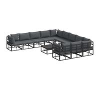 vidaXL Set di Mobili da Giardino per Il Tuo Giardino. Perfetto per terrazze o patii, Questo Divano modulare è l'ideale per Rilassarsi all'aperto. È Resistente alle intemperie, Quindi puoi goderti pr