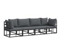 vidaXL Set di Mobili da Giardino - Seduta Lounge all'aperto per Il Tuo Patio con Cuscini, Resistente alle intemperie e Super Moderna