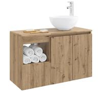 vidaXL Set di mobili per il bagno 2 pz Rovere Artigianale