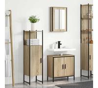 vidaXL Set di mobili per il bagno 3 pcs Marrone 60 x 30 x 60 cm