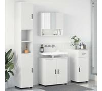 vidaXL Set di mobili per il bagno 4 pcs Bianco 61 x 35 x 64 cm