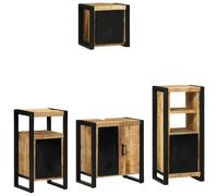vidaXL Set di mobili per il bagno 4 pcs Legno di mango massello