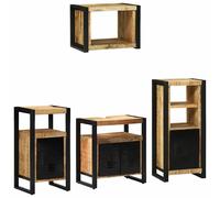 vidaXL Set di mobili per il bagno 4 pcs Legno di mango massello