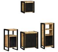 vidaXL Set di mobili per il bagno 4 pcs Legno di mango massello