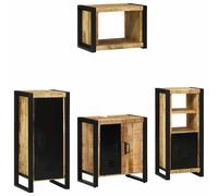 vidaXL Set di mobili per il bagno 4 pcs Legno di mango massello