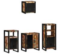 vidaXL Set di mobili per il bagno 4 pcs Legno massello riciclato