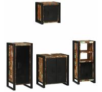 vidaXL Set di mobili per il bagno 4 pcs Legno massello riciclato