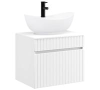 vidaXL Set di mobili per il bagno Bianco Legno ingegnerizzato