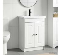 Set di mobili per il bagno Bianco Lucido 56 x 37,5 x 81 cm