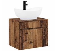 vidaXL Set di mobili per il bagno Legno antico Legno ingegnerizzato