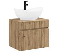 vidaXL Set di mobili per il bagno Rovere Artigianale