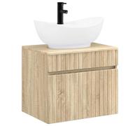 vidaXL Set di mobili per il bagno Rovere Sonoma Legno ingegnerizzato