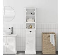 vidaXL Set di mobili per il bagno VIGO 2 pcs Marrone e bianco