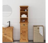 vidaXL Set di mobili per il bagno VIGO 2 pcs Marrone e Marrone miele