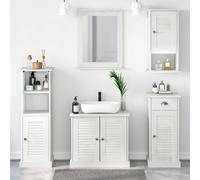 vidaXL Set di mobili per il bagno VIGO 5 pcs Marrone 37 x 34 x 110 cm