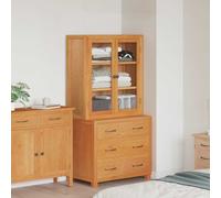 vidaXL Set di Mobili per Magazzino 2 pz Marrone 80 x 50 x 160 cm