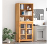 vidaXL Set di Mobili per Magazzino con porta Marrone Legno multistrato