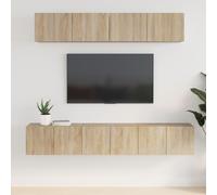 vidaXL Set di Mobili Porta TV 5 pz Rovere Sonoma in Legno Multistrato