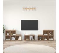 vidaXL Set di mobili TV 8 pz Rovere artigianale Legno ingegnerizzato