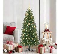 vidaXL Set di Palle di Natale con 150 LED 61 pcs Oro Plastica