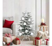 vidaXL Set di palline di Natale XL 15 pcs Bianco Plastica