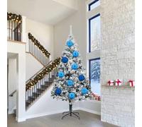 vidaXL Set di Palline di Natale XXL 3 pcs Blu Plastica