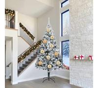 vidaXL Set di palline di Natale XXL 3 pcs Oro Plastica