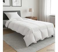 vidaXL Set di Piumoni 2 pz 137 x 200 cm Inverno Bambù Bianco