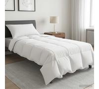 vidaXL Set di Piumoni 2 pz 155 x 200 cm Inverno Bambù Bianco