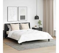 Set di piumoni 240 x 200cm Bianco in Soft Microfibra, design invernale a box stitch, lavabile in lavatrice. Include 1 piumone e 2 cuscini, super caldo, stile contemporaneo per la biancheria da letto.