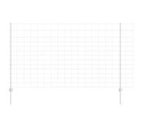 vidaXL Set di Recinti in Acciaio Zincato per Giardino | Recinzione Esterna Durevole Include 3 Pannelli per Montaggio Facile Design Moderno o Barriera di Confine