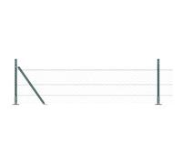 vidaXL Set di Recinzione da Esterno in Verde Foresta | Recinzione da Giardino in Metallo Facile da Assemblare con Strumenti Durevole Barriera Resistente ai Raggi UV e all'Acqua