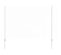 vidaXL Set di recinzione da giardino in acciaio zincato grigio | recinzione esterna resistente ai raggi UV con motivo geometrico, include 1 rotolo e 5 pali, design durevole, per spazi barriere meteo