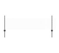 vidaXL Set di recinzione da giardino in acciaio zincato grigio | recinzione in metallo resistente ai raggi UV | Include 1 rotolo e 5 pali | design rettangolare per il limite della tua proprietà |