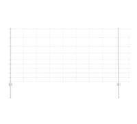 vidaXL Pali di Recinzione 22 pz U-Channel 120 cm Acciaio Zincato