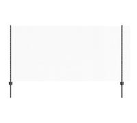 vidaXL Pali di Recinzione 22 Pezzi U-Channel Grigio 120 cm Acciaio, Recinzione Esagonale Grigia 1,2x50 m Acciaio