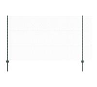 vidaXL Posti per Recinzione 11 PCS U-Channel Verde 140 cm Acciaio, Recinzione Esagonale Verde 1,4x100 m Acciaio