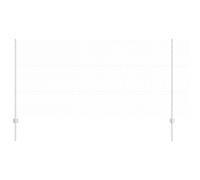 vidaXL Set di recinzione esagonale in acciaio zincato resistente ai raggi UV | Recinzioni esterne in metallo include 1 rotolo e 22 pali Design minimalistico durevole per i limiti della tua proprietà