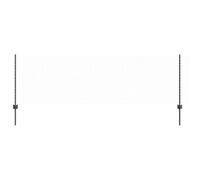 vidaXL Pali per Recinzione 11 pz U-Channel Grigio 80 cm Acciaio, Recinzione Esagonale Grigio 0.8x100 m Acciaio