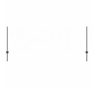 vidaXL Set di Recinzione Esagonale in Metallo Grigio Scuro | Recinzione Esterni Resistente ai Raggi UV Include 2 Rotoli e 50 Pali Dimensioni 100 X 0.8 m per Barriere di proprietà Durabile Design MOD