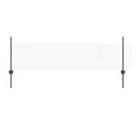 vidaXL Set di recinzione esagonale in metallo verde verniciato a polvere | recinzione esterna resistente ai raggi UV include 5 pannelli e pali, design durevole per limiti di proprietà perimetrale