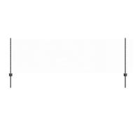Candelieri vidaXL 11 pz U-Channel Grigio 80 cm Acciaio, Recinzione Esagonale vidaXL Grigia 0,8x25 m Acciaio