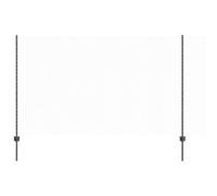 vidaXL Set di recinzioni in acciaio opaco grigio | recinzione esterna in metallo resistente ai raggi UV include 1 rotolo e vari pali design esagonale durevole per giardino o balcone Enclosure PVC