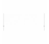 vidaXL Set di Recinzione in Acciaio Galvanizzato | Rete Esagonale Resistente ai UV Include 1 Rotolo e 5 Pali Design Durevole per Confine Proprietario Industriale Geometrico Esagonale Metallico